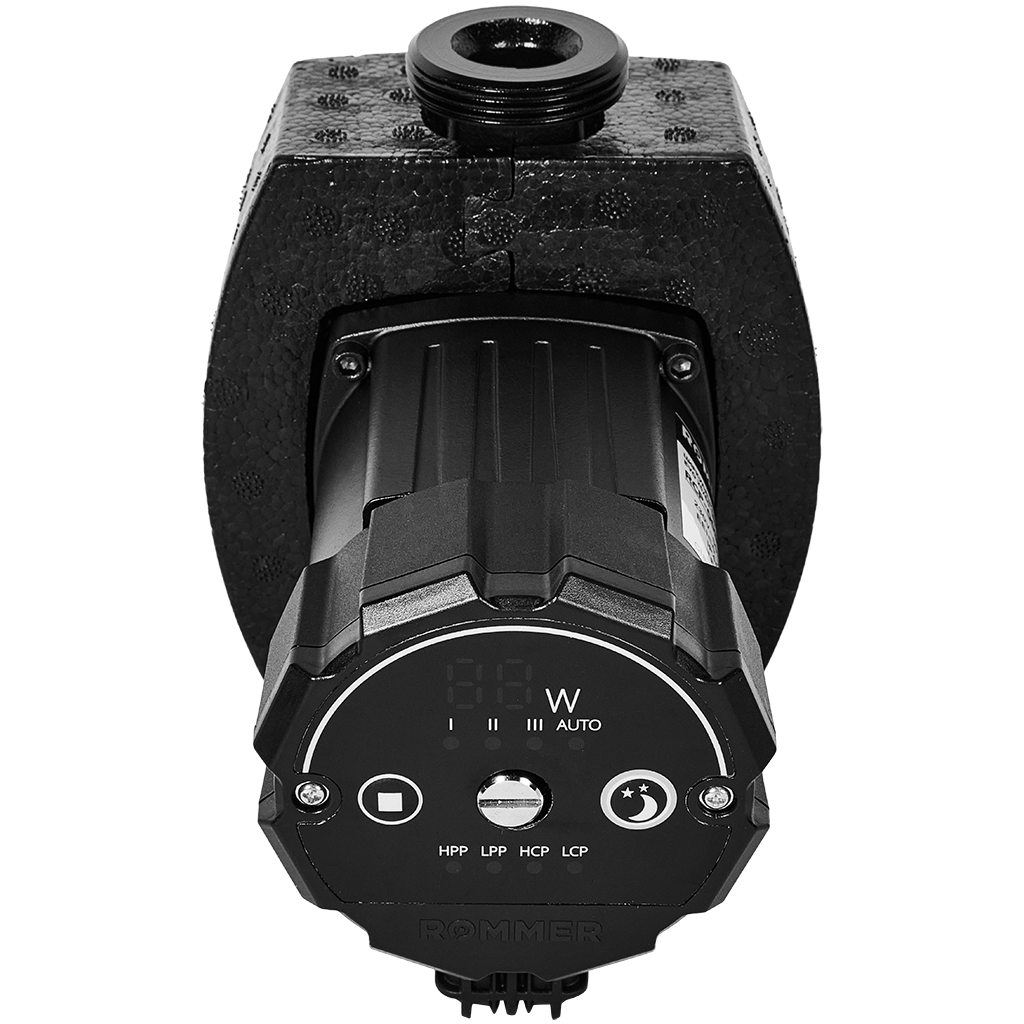 Циркуляционный насос Rommer Profi EVO 25/60-180 с теплоизоляцией Циркуляционный насос Rommer Profi EVO 25/60-180 с теплоизоляцией