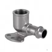 Пресс-угольник ВР с креплением 22x1/2 TIM из нержавеющей стали