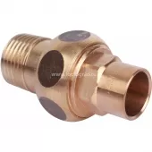 Сгон 15x1/2 ВП-НР Sanha 4331g с плоским уплотнением, бронза 143311512