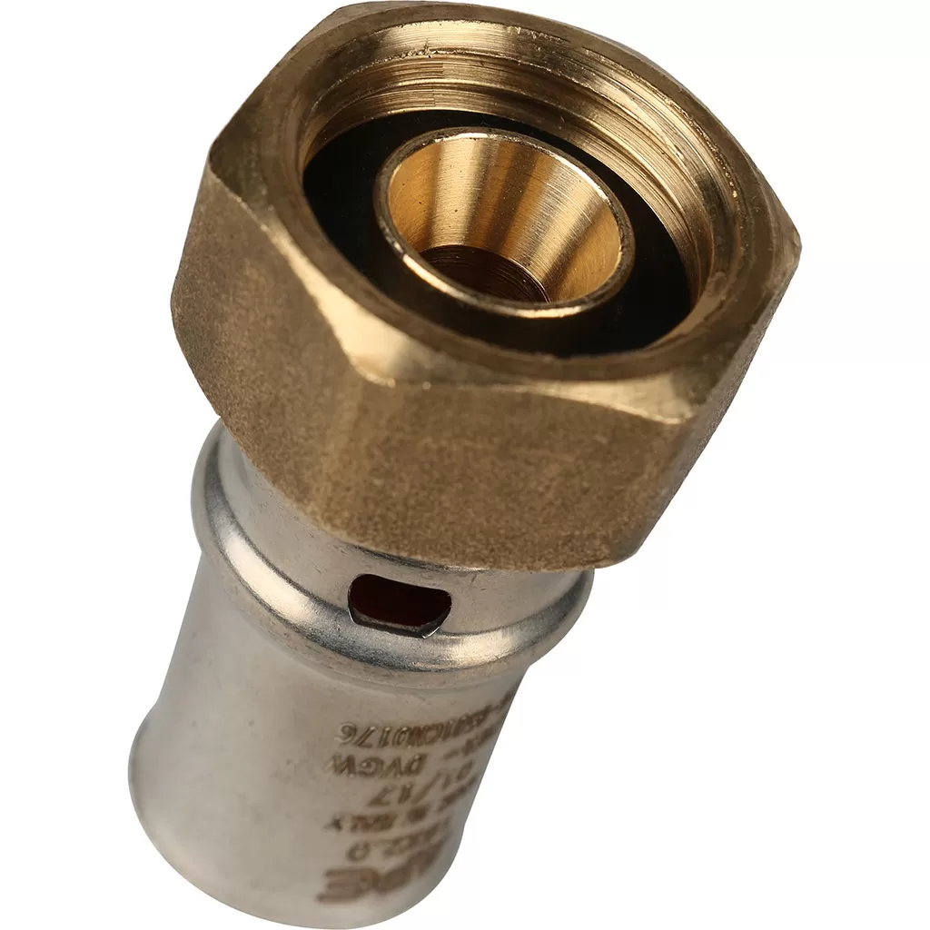 Пресс переходник с накидной гайкой Stout 1/2 x 16