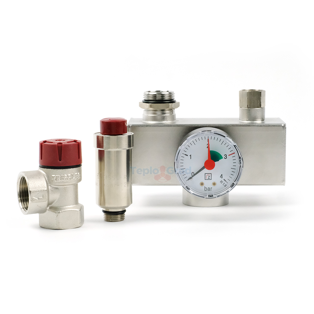 Группа безопасности котла Zeissler 1" сталь, до 100 кВт