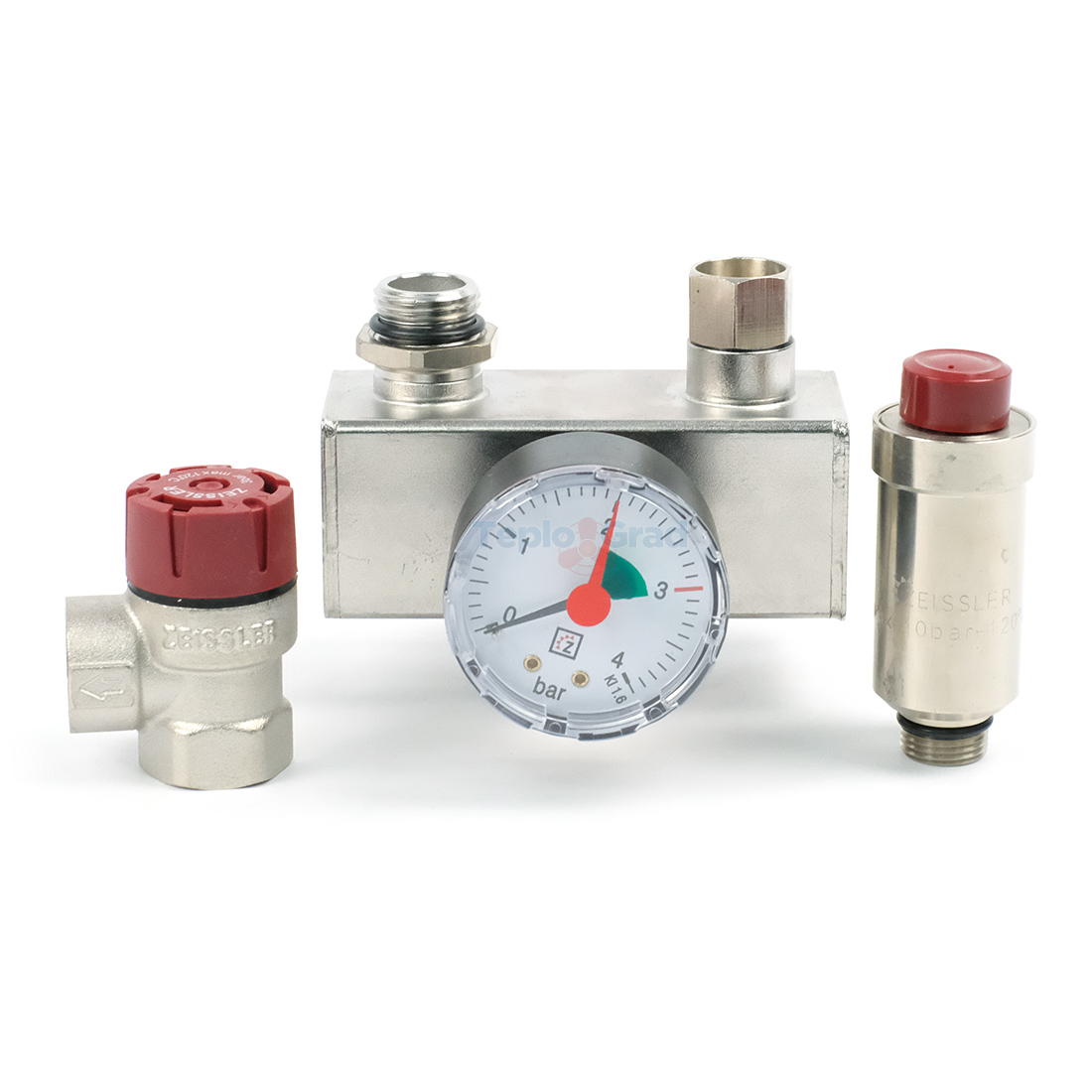 Группа безопасности котла Zeissler 1" сталь, до 50 кВт