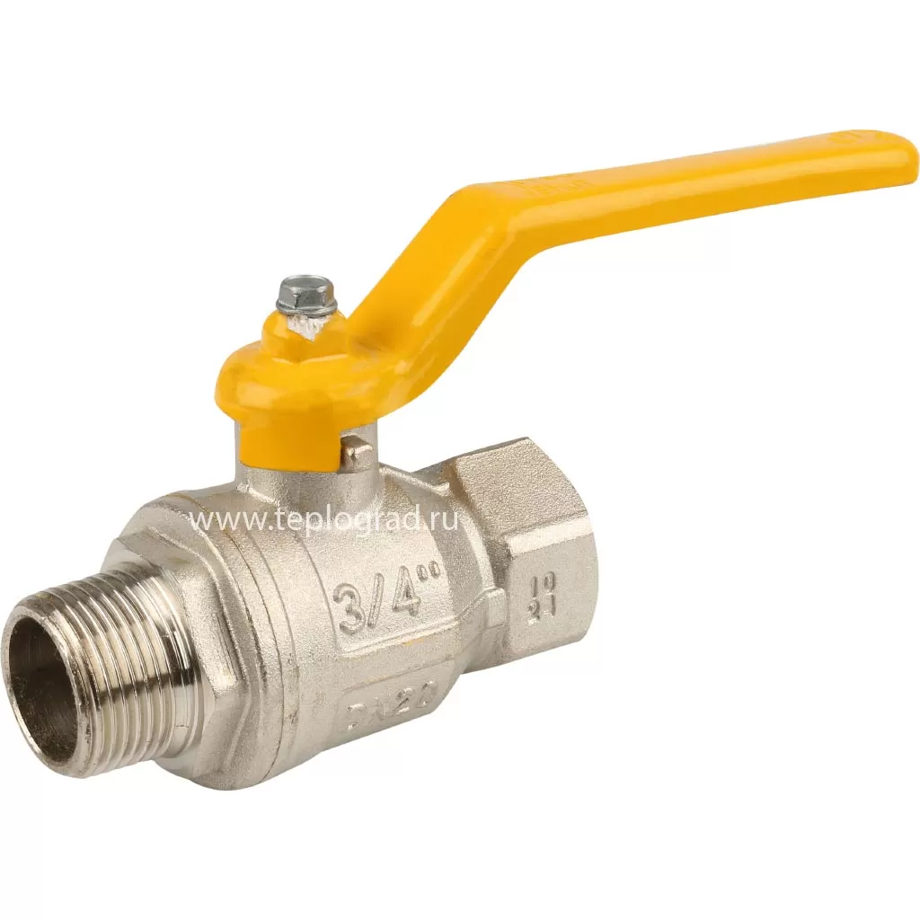 Кран шаровой для газа Itap LONDON 067 НВ 3/4, ручка рычаг