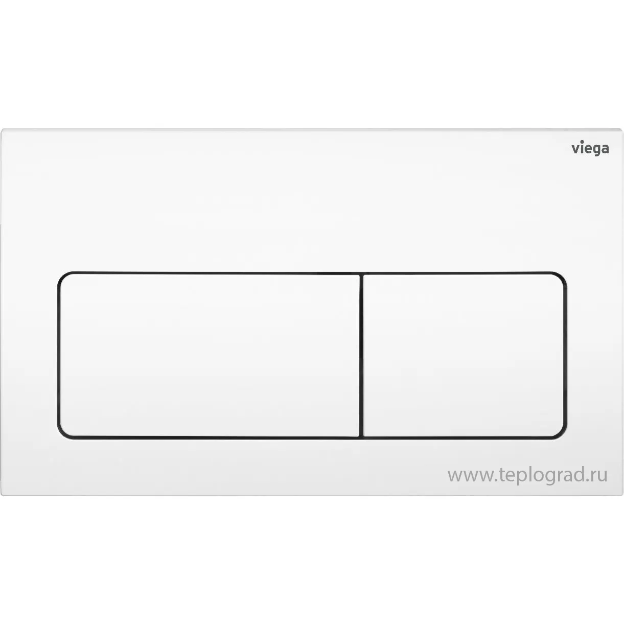 Кнопка смыва Viega Prevista Visign for Life 5 8601.1 для смывных бачков, пластик, альпийский белый