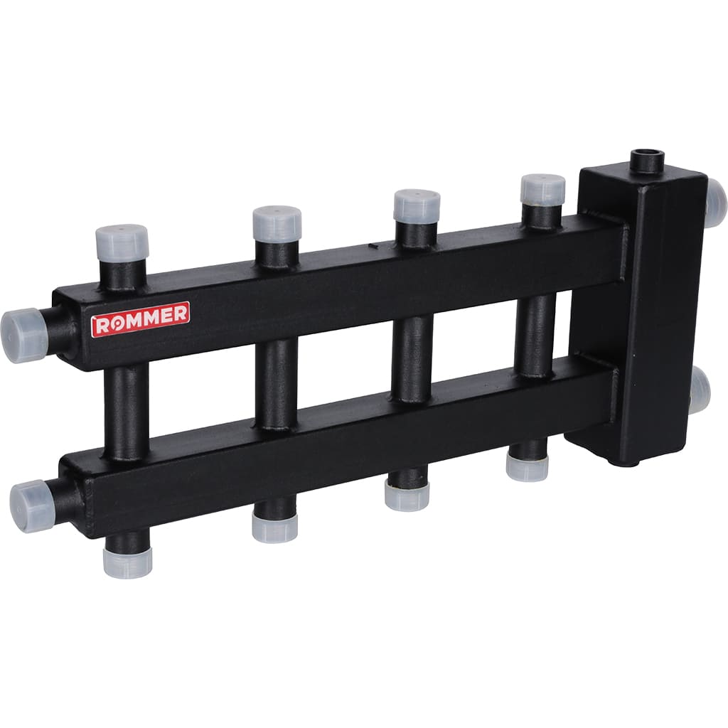 Балансировочный коллектор Rommer на 2+2+1 контура до 60 кВт