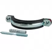 Хомут сантехнический со шпилькой и дюбелем 3" (87-94мм)