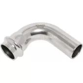 Угольник однораструбный 90° 42 Rommer из нержавеющей стали прессовой