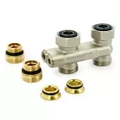 Узел нижнего подключения перекрестный Uni-fitt прямой с ниппелями и адаптерами Узел нижнего подключения перекрестный Uni-fitt прямой с ниппелями и адаптерами