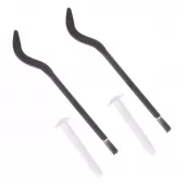 Комплект плоских кронштейнов с дюбелями 7,2x170мм, черный Royal Thermo