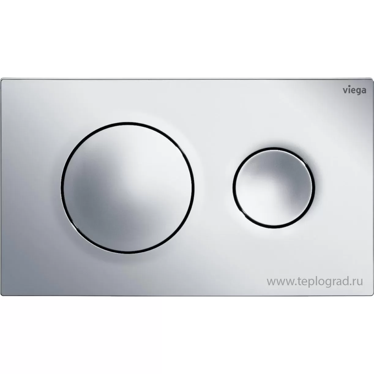 Кнопка смыва Viega Prevista Visign for Style 20 8610.1 для смывных бачков, пластик, матовый хром