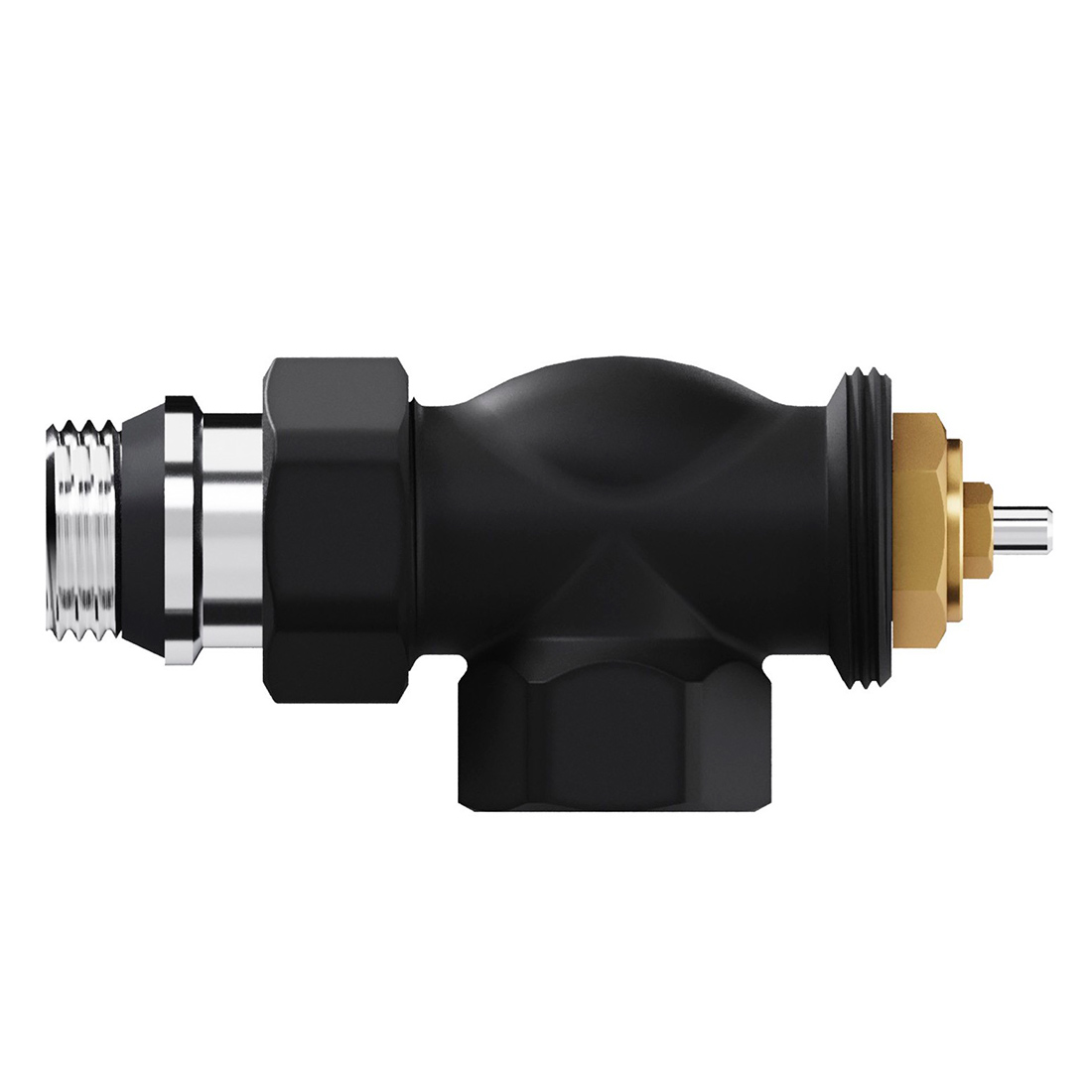 Набор термостатический осевой Royal Thermo Design 1/2" М30х1,5 (черный)
