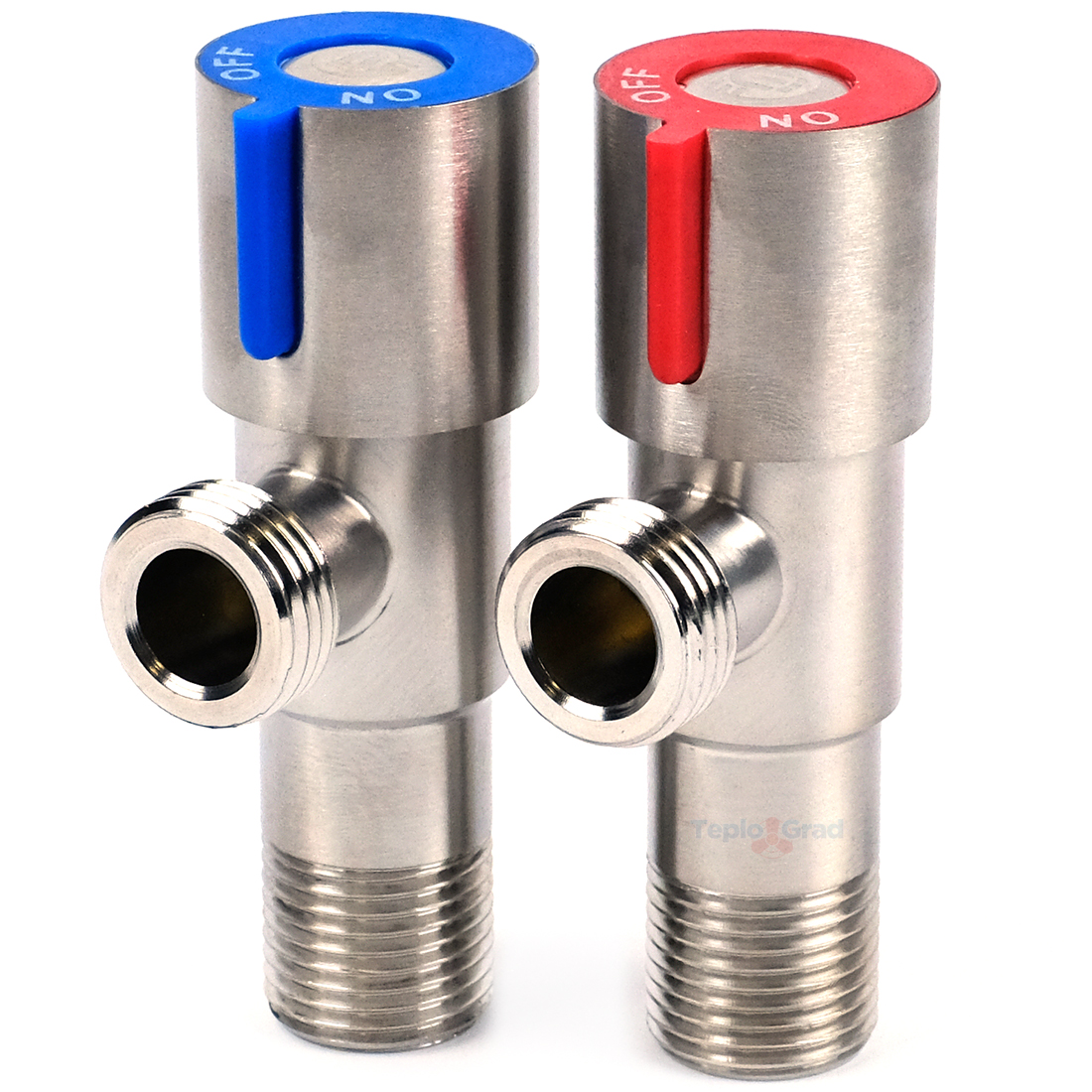 Кран угловой TIM 1/2x1/2 НР нержавеющая сталь (пара) Кран угловой TIM 1/2x1/2 НР нержавеющая сталь (пара)