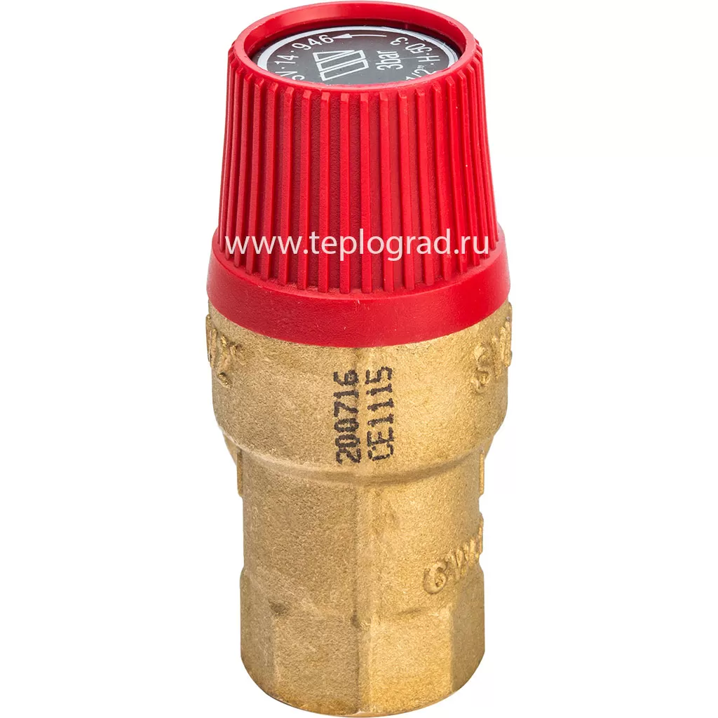 Предохранительный клапан Watts SVH 30-1/2, 3 бар для системы отопления