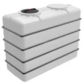 Емкость пластиковая Экопром K 3000л в обрешетки белая