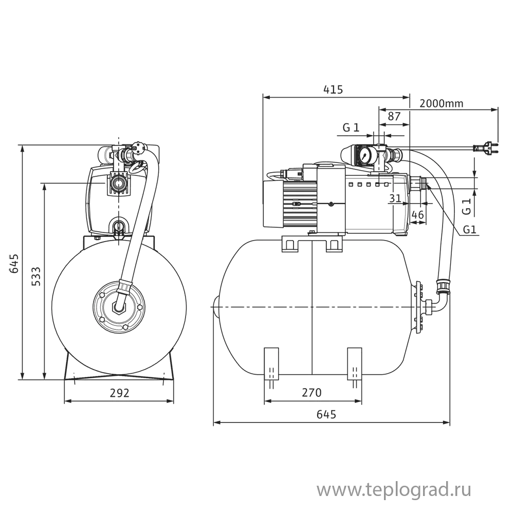 Насосная станция Wilo HiMulti 3 H 50/2-45 P Насосная станция Wilo HiMulti 3 H 50/2-45 P