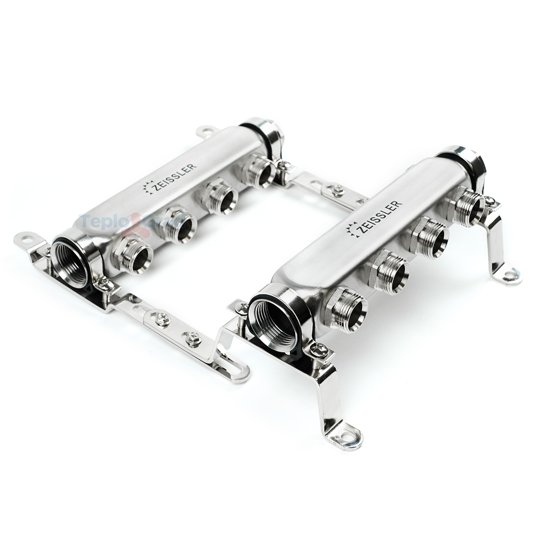 Коллектор Zeissler на 4 выхода без запорных клапанов