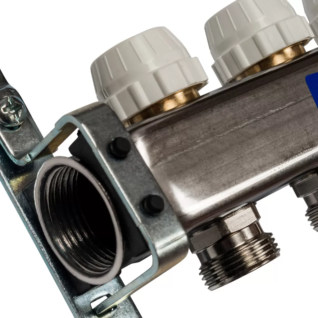 Коллектор Stout на 9 выходов из нержавеющей стали с расходомерами - SMS 0917 000009