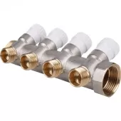 Коллектор Stout с регулировочными клапанами 1, 4 отвода 1/2 Коллектор Stout с регулировочными клапанами 1, 4 отвода 1/2