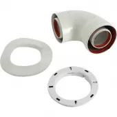 Коаксиальный отвод Baxi 60/100 90° начальный, для котлов ECO NOVA/Classic