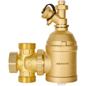 Сепаратор грязи (шлама) поворотный Rommer ВР 1 1/4 латунь