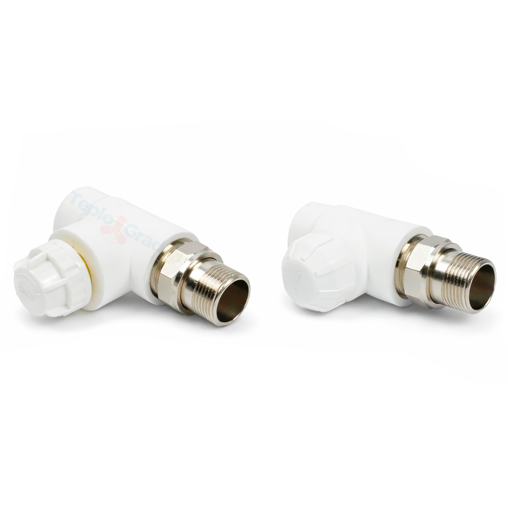 Комплект терморегулирующий прямой TIM PPR 25x3/4 (термоклапан, запорный клапан, термоголовка)