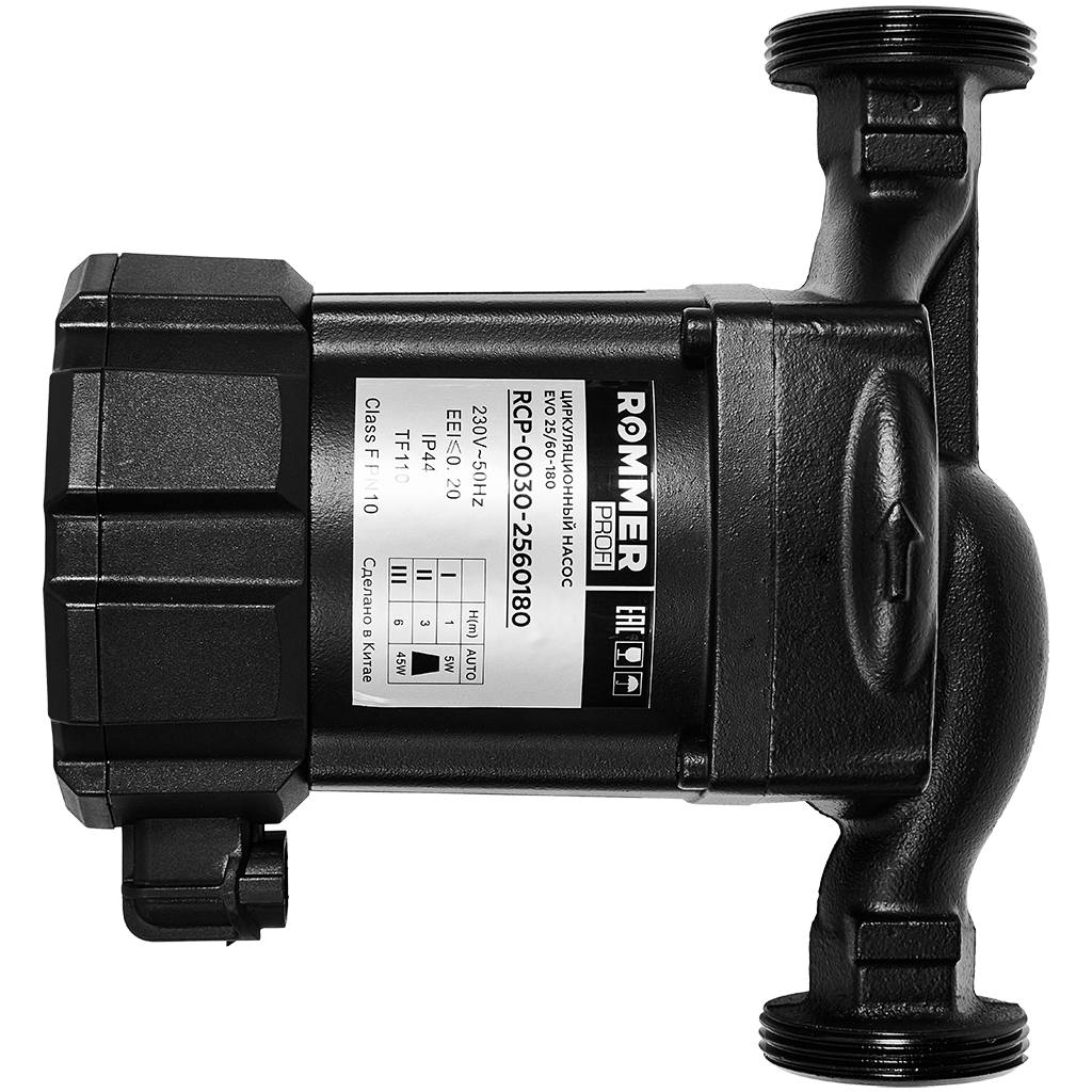 Циркуляционный насос Rommer Profi EVO 25/60-180 с теплоизоляцией Циркуляционный насос Rommer Profi EVO 25/60-180 с теплоизоляцией