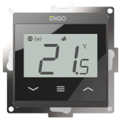 Терморегулятор Engo 230В Wi-Fi черный, встраиваемый