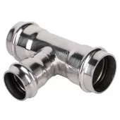 Пресс-тройник трехраструбный 35x28x35 TIM из нержавеющей стали