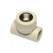 Тройник комбинированный Wavin Ekoplastik ВР 25x1/2 PP-R