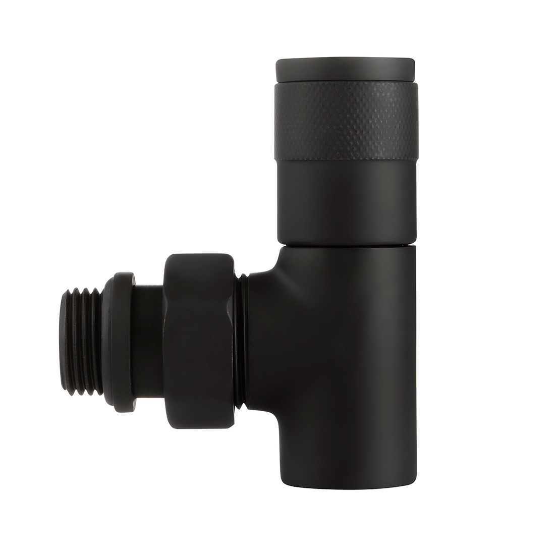 Набор дизайн-вентилей Royal Thermo PIANO 1/2 угловой (черный)