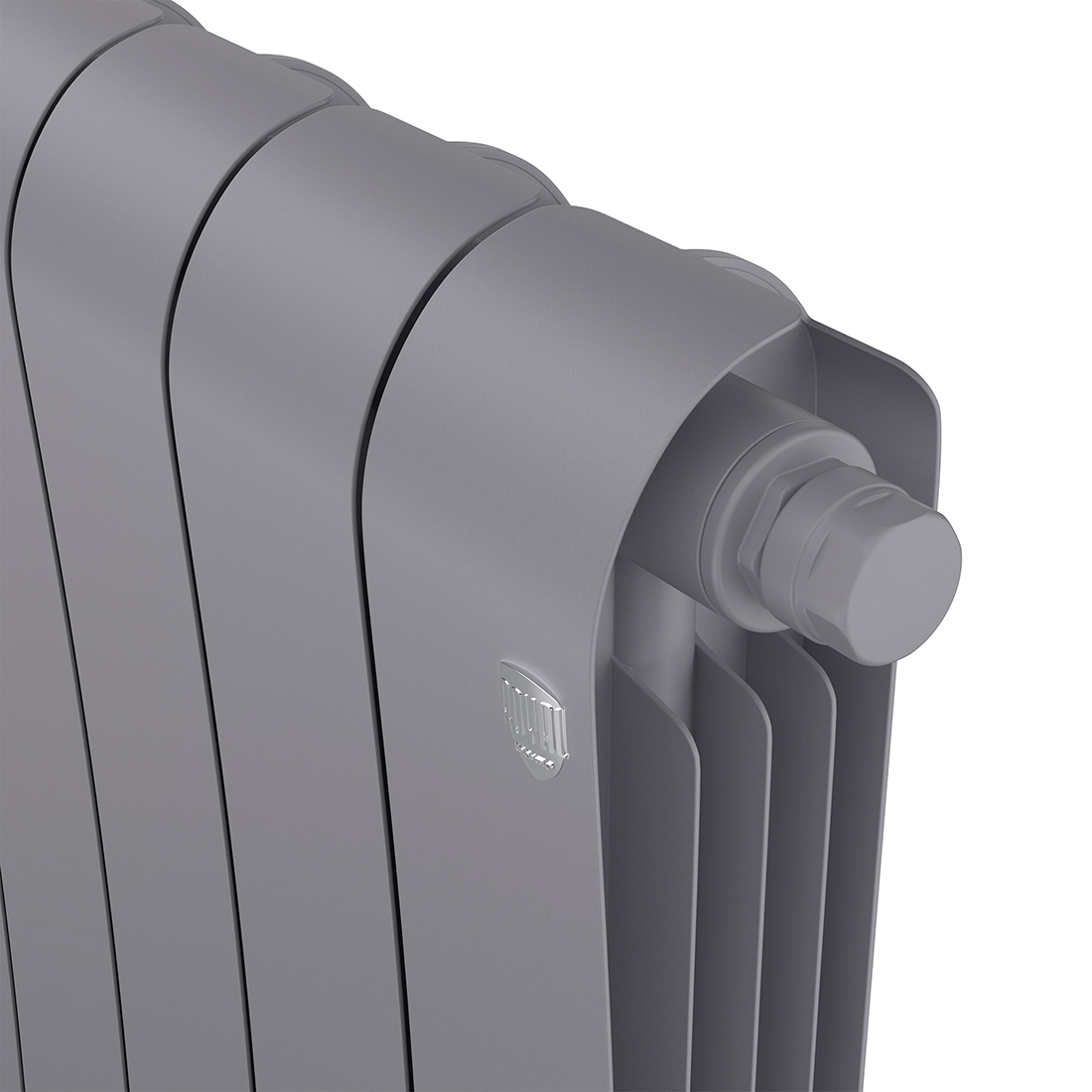 Биметаллический радиатор Royal Thermo Infinity 500 Silver Satin VR80 4 секции с нижним подключением