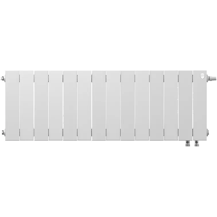 Биметаллический радиатор Royal Thermo PianoForte 300 Bianco Traffico VDR80 14 секций с нижним подключением