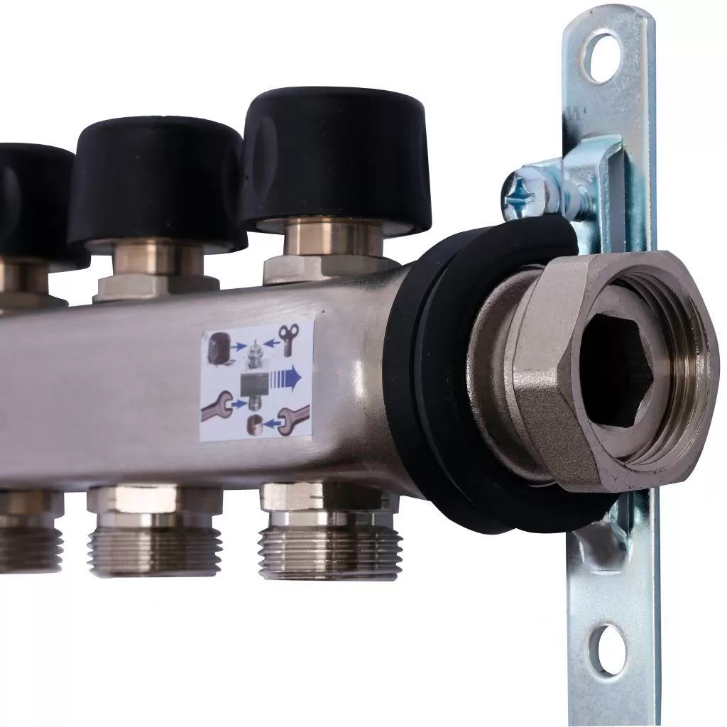 Коллектор Uponor Smart S на 11 выходов с расходомерами Коллектор Uponor Smart S на 11 выходов с расходомерами