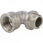 Угольник с упором 1/2 ВН никелированный Stout