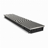 Конвектор внутрипольный Royal Thermo ATRIUM TURBO-80/250/2900-DG-U-NA с принудительной конвекцией