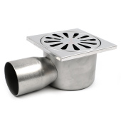 Трап горизонтальный TIM 100x100 из нержавеющей стали Трап горизонтальный TIM 100x100 из нержавеющей стали