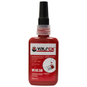 Анаэробный клей-герметик Valfex красный тюбик 50 мл. (демонтаж с нагревом)