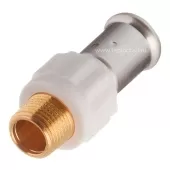 Пресс соединение Henco НР 20x1/2 белое Пресс соединение Henco НР 20x1/2 белое