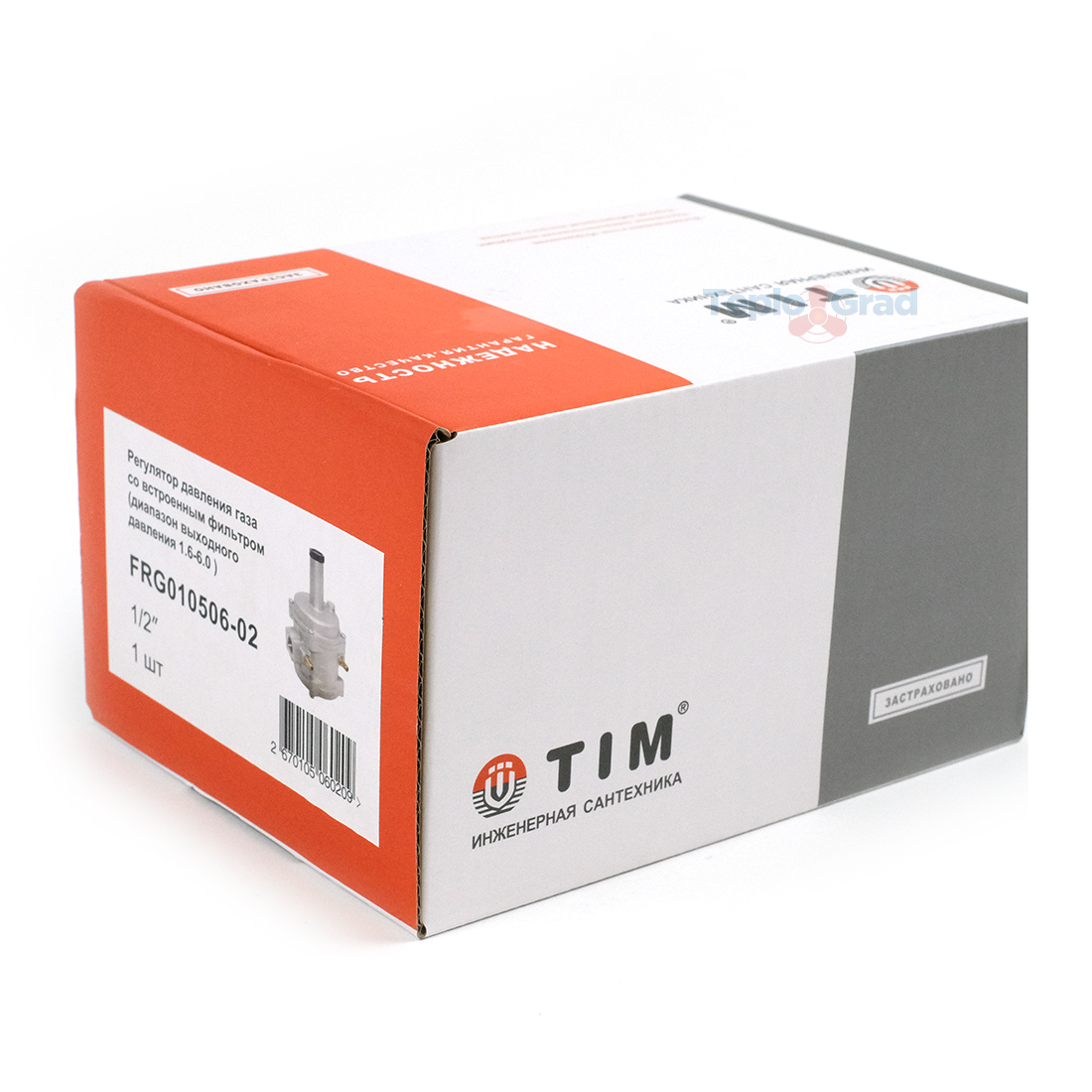 Регулятор давления газа со встроенным фильтром TIM 1/2