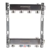 Коллектор Rommer для радиаторной разводки на 4 выхода