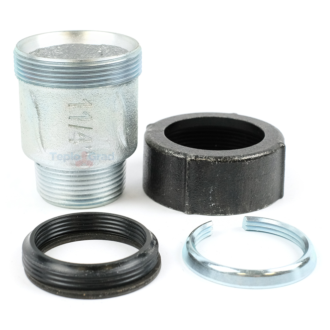 Обжимное соединение из ковкого чугуна Zeissler НР 1 1/4 Обжимное соединение из ковкого чугуна Zeissler НР 1 1/4