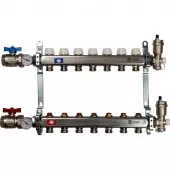 Коллектор из нержавеющей стали в сборе без расходомеров Stout на 7 выходов