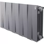 Биметаллический радиатор Royal Thermo PianoForte 300 Silver Satin 10 секций