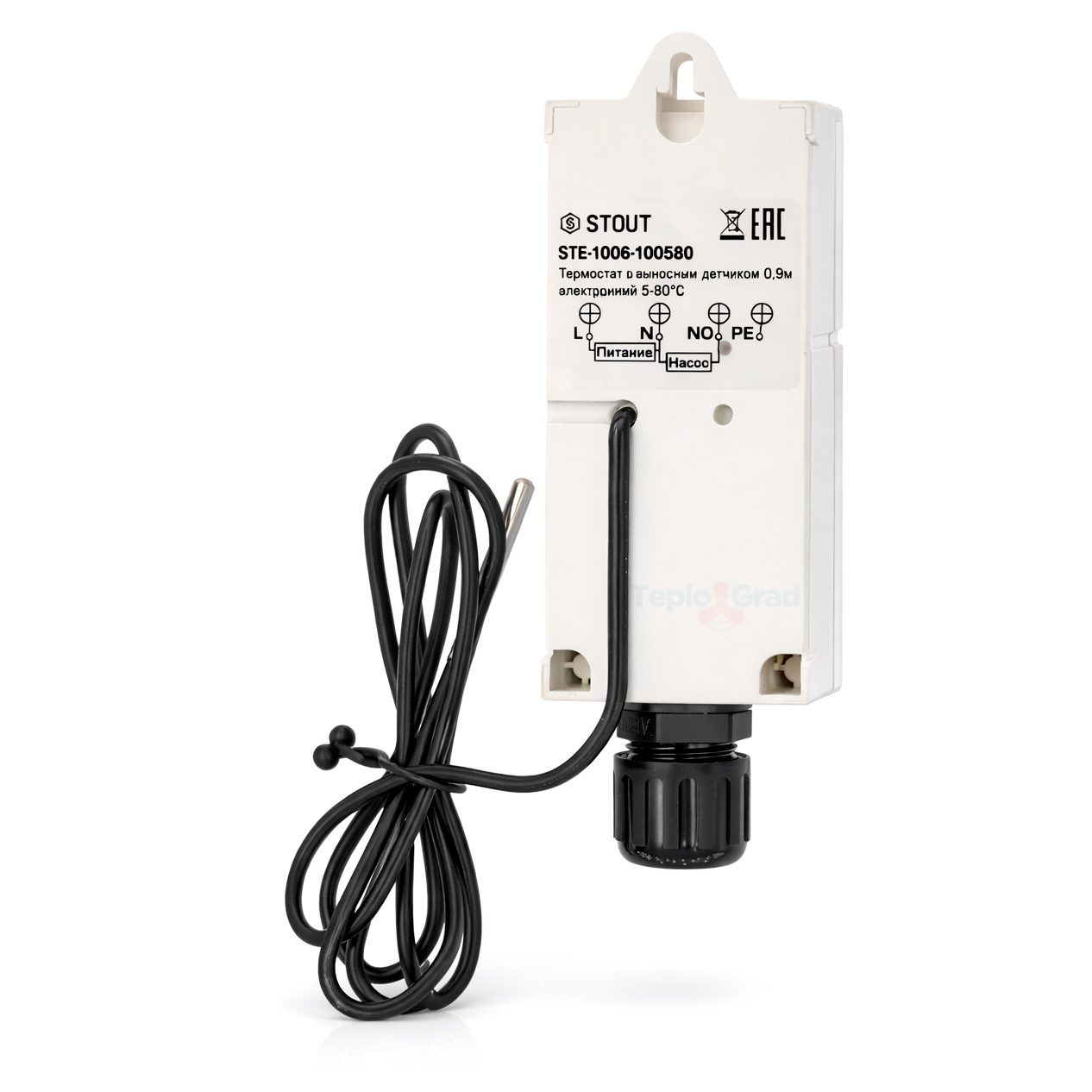Термостат электронный Stout с выносным датчиком 5-90°С