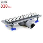 Душевой лоток Valfex 330 мм с решеткой из нержавеющей стали