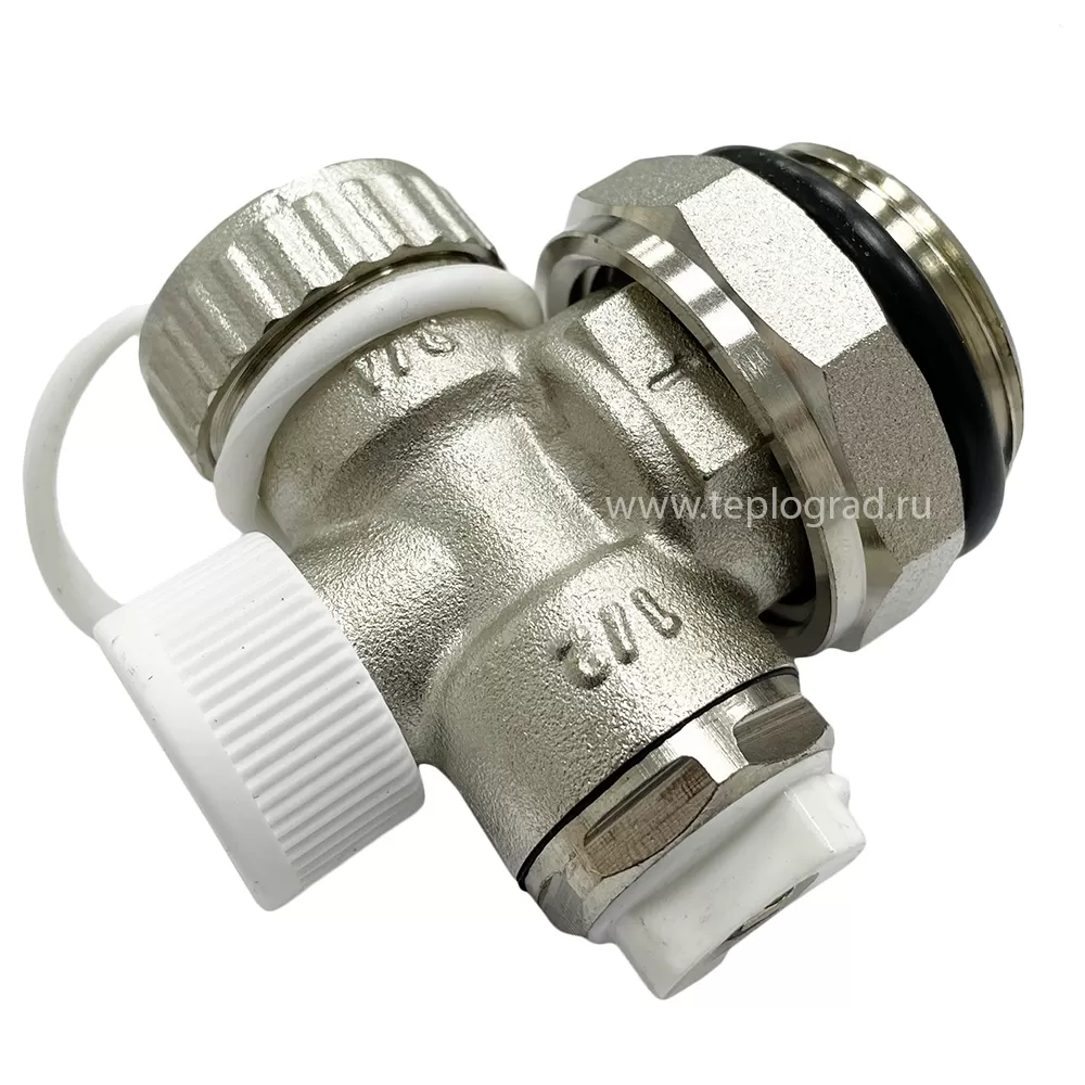 Регулируемый концевой фитинг TIM с дренажным вентилем и ручным воздухоотводчиком 1