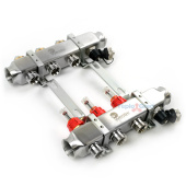 Коллектор из нержавеющей стали Wester MUFS с расходомерами на 3 выхода