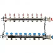 Коллектор РЕХАУ HKV-D на 9 контуров с расходомерами