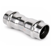 Пресс-муфта двухраструбная 35x28 TIM из нержавеющей стали