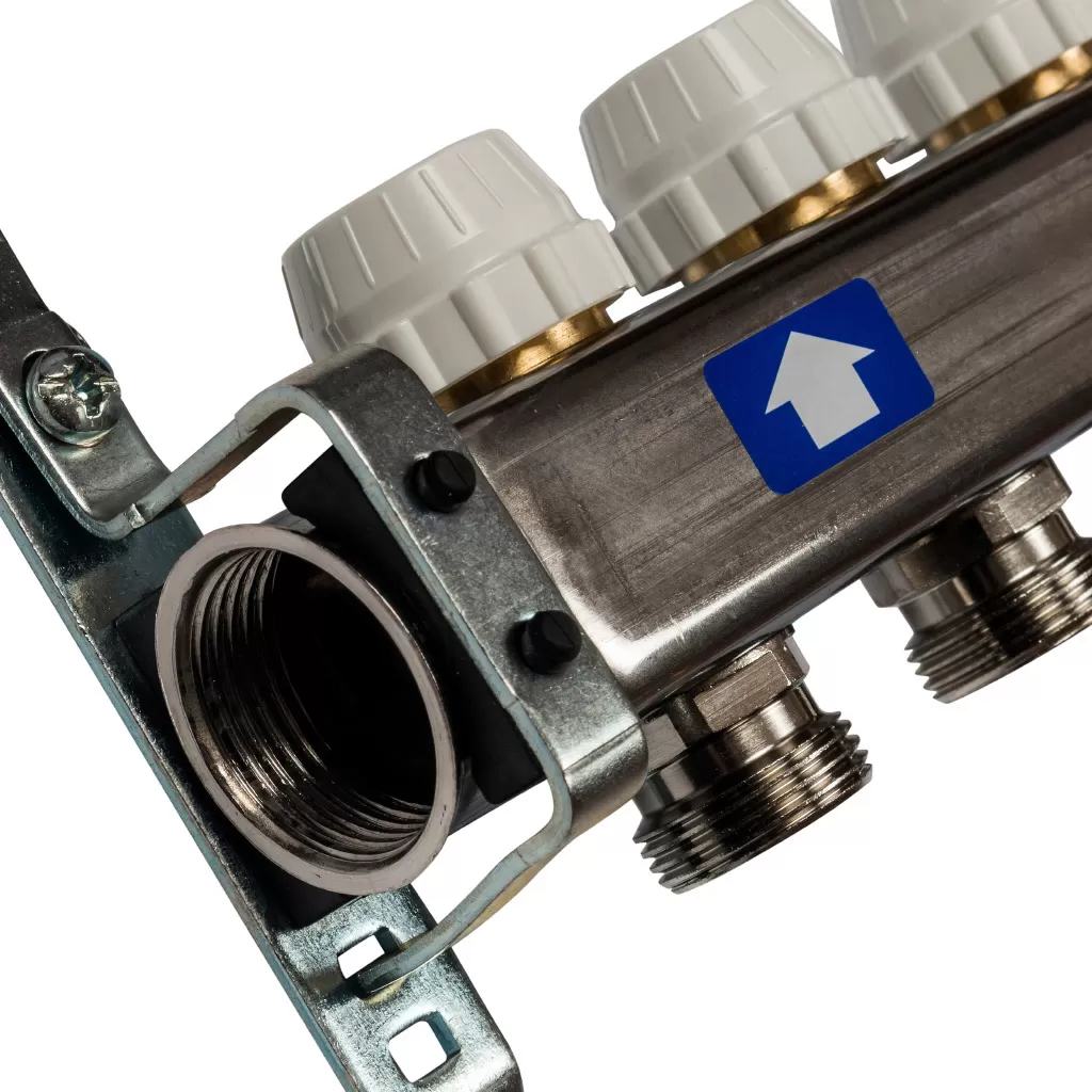 Коллектор Stout на 9 выходов из нержавеющей стали без расходомеров - SMS 0922 000009